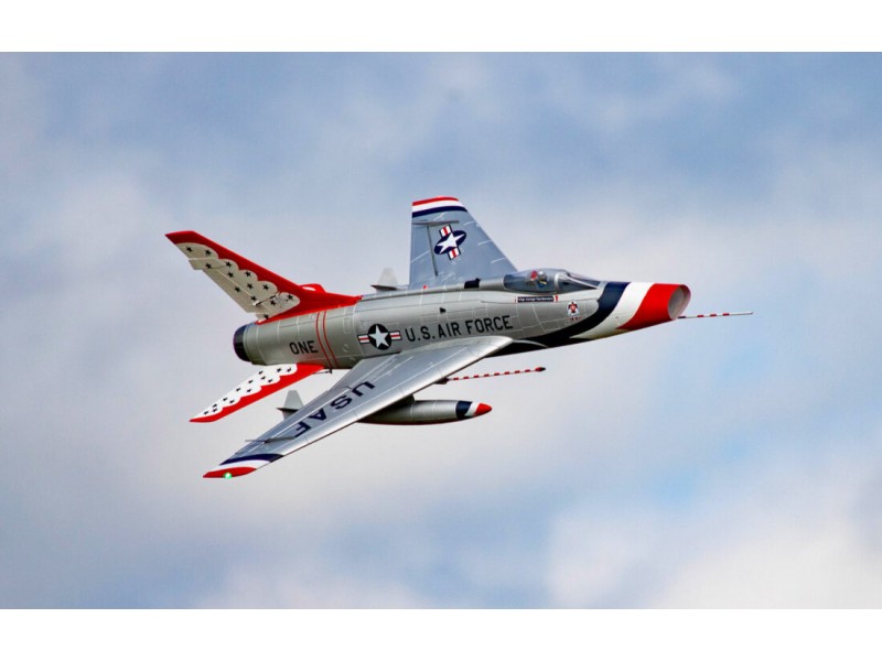 Flex - F-100D SUPER SABRE 90MM EDF SUPER PNP - Silver